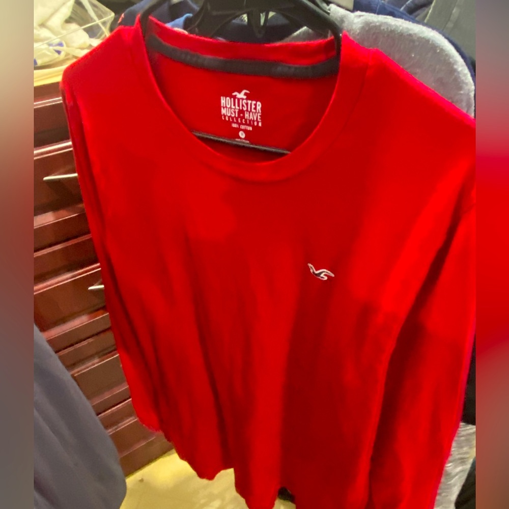 hollister long sleeve shirt in medium men